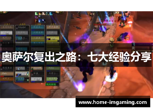 奥萨尔复出之路：七大经验分享